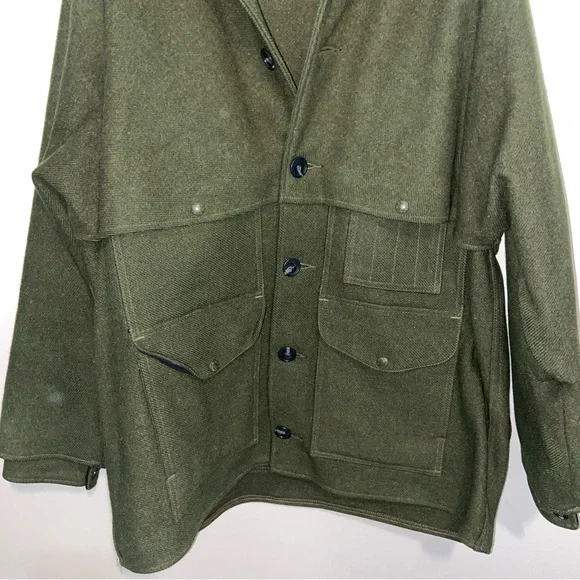 Filson Jacket Mens 46 Style 83 Vintage Double Mackinaw Cruiser Coat Wool USA